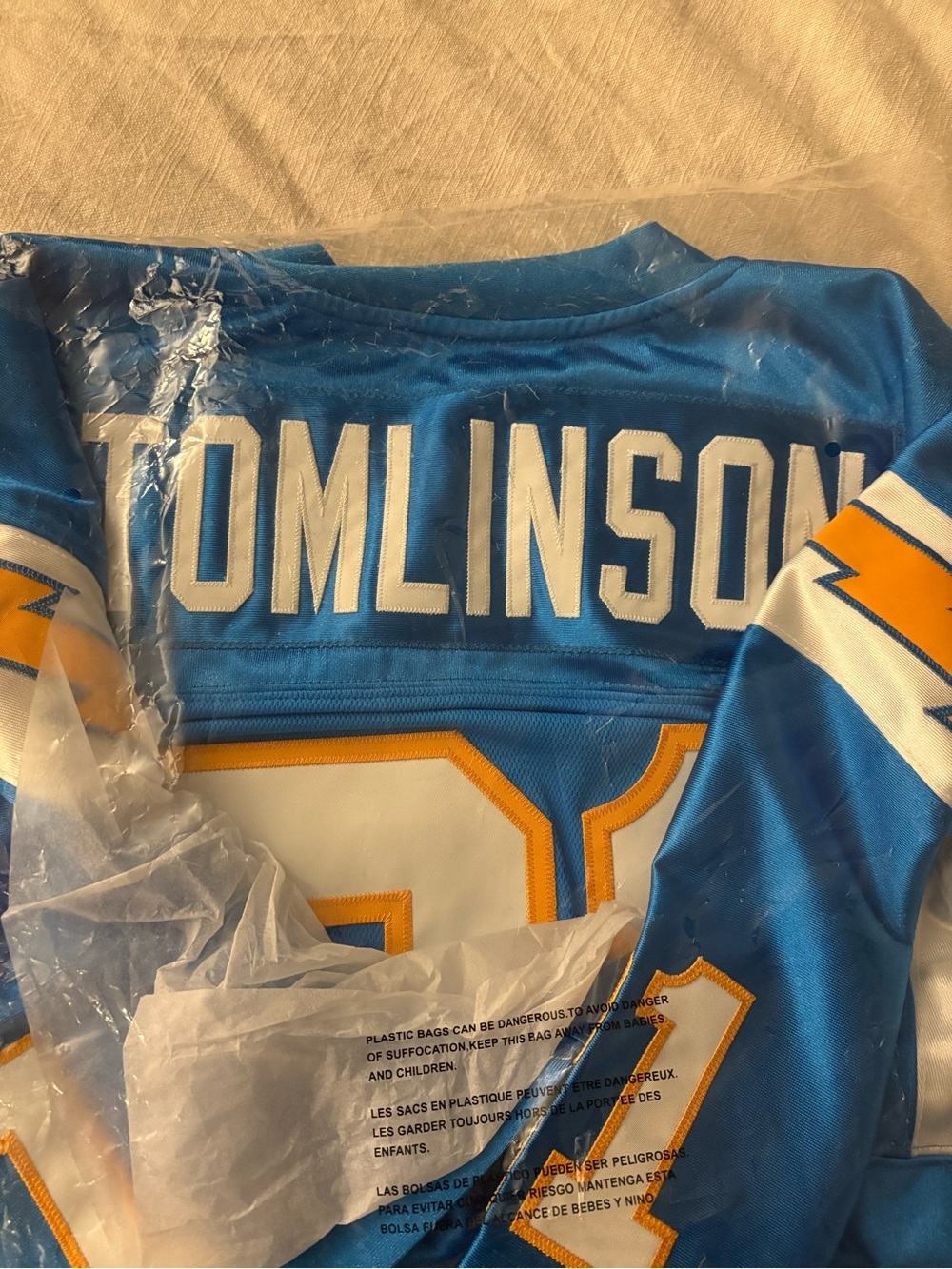 2009 LaDainian Tomlinson Chargers 50th Anniversary Jersey - Picture 3 of 7